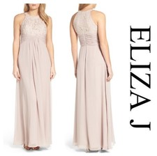 ELIZA J BEADED LACE & CHIFFON GOWN  EMBELLISHED  EVENING  DRESS  Sz 6 NEW  $ 198