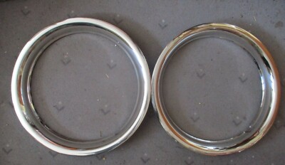 Zierringe Radzierringe Oldtimer universal Chromglanz VA 2St 15'' Triumph TR 4 5 6
