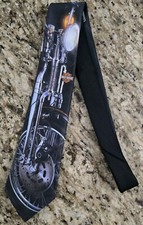 Ralph Marlin Vintage Harley Davidson Bike Tie, Made In USA