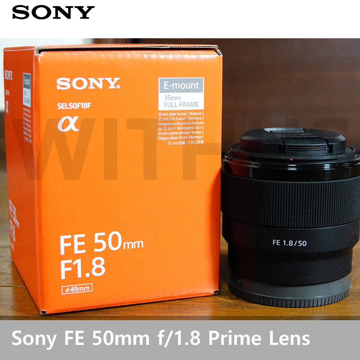 Sony FE 50mm f/1.8 Prime Lens for Sony Alpha E-mount Cameras