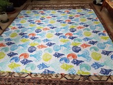 New Ocean Theme Full/Queen Quilt - Reversible