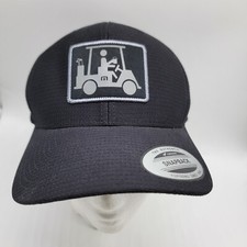 TravisMathew El Capitan Mens Hat Coming In Hot Black Snapback Golf Cart Cap
