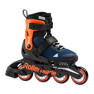 Rollerblade Microblade Verstellbarer Kinder Inliner Outdoor Sport Jungen blau NE