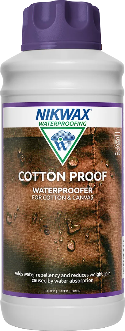 NIKWAX COTTON PROOF Wash-in Waterproofing for Cotton Fabric, Polycotton 1 Litre