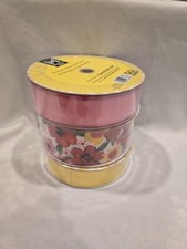 Members Mark Premium Ribbon Wired Edge Spring Floral 50 Yards Each - QTY 3 Rolls