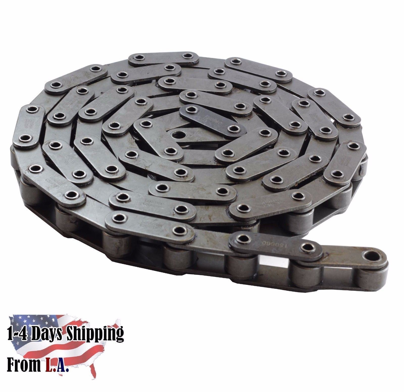 #C2082HP Hollow Pin Conveyor Roller Chain 10 Feet with 1 Connecting Link
