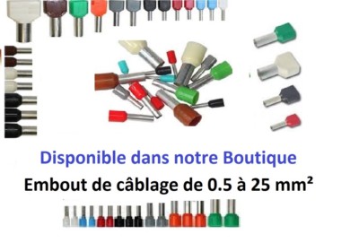 Lot De 10 Cosses à Sertir 35 Mm² - Trou De 6 Mm - Pour Câbles électriques - Neuf
