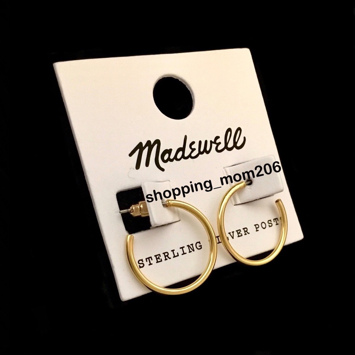 Madewell Vintage Gold Tone Small Hoop Earrings
