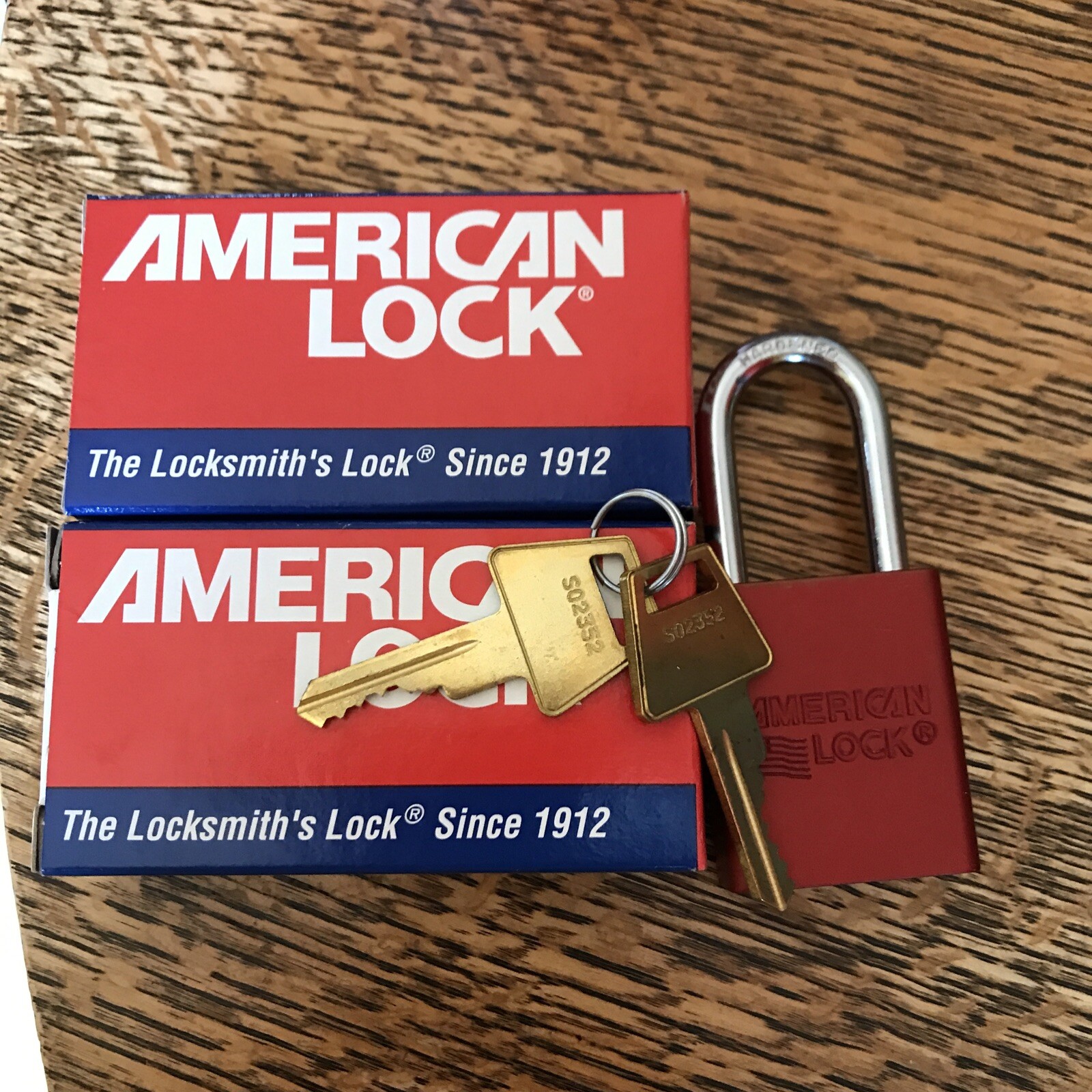 American Lock A1106RED Safety Padlock Red 2 PACK Fire your moving vendor