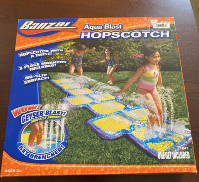#ad NEW Banzai Aqua Blast Hopscotch Water Splash Pad Sprinkler NIB $39.99