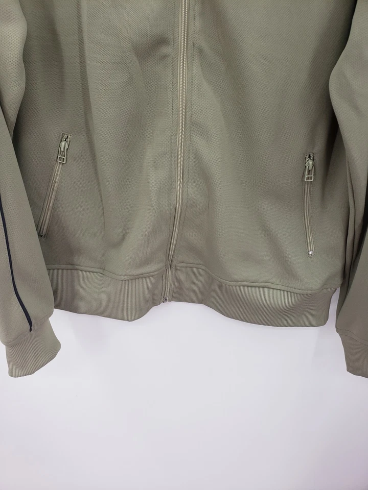 Chaqueta Fossil Track Para Hombre Mediana Cremallera Completa Mangas Largas Verde Oliva Bolsillos Logo Foto 4 de 4