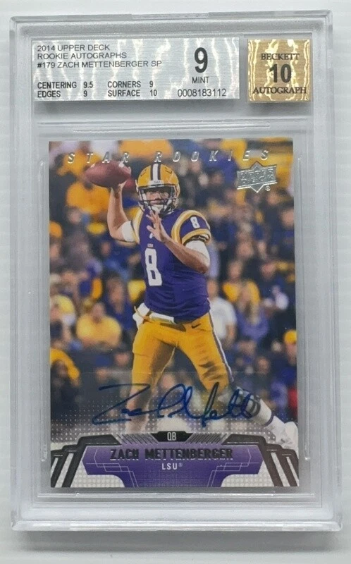 Zach Mettenberger Upper Deck Rookie Lettermen Signatures #RLZM Base