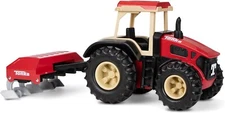 Tonka Steel Classics, Farm Tractor & Plow– Made with Steel & Sturdy Plastic, Red