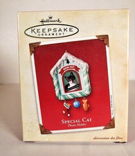 2002 "Special Cat" PHOTO HOLDER. Hallmark Keepsake Ornament
