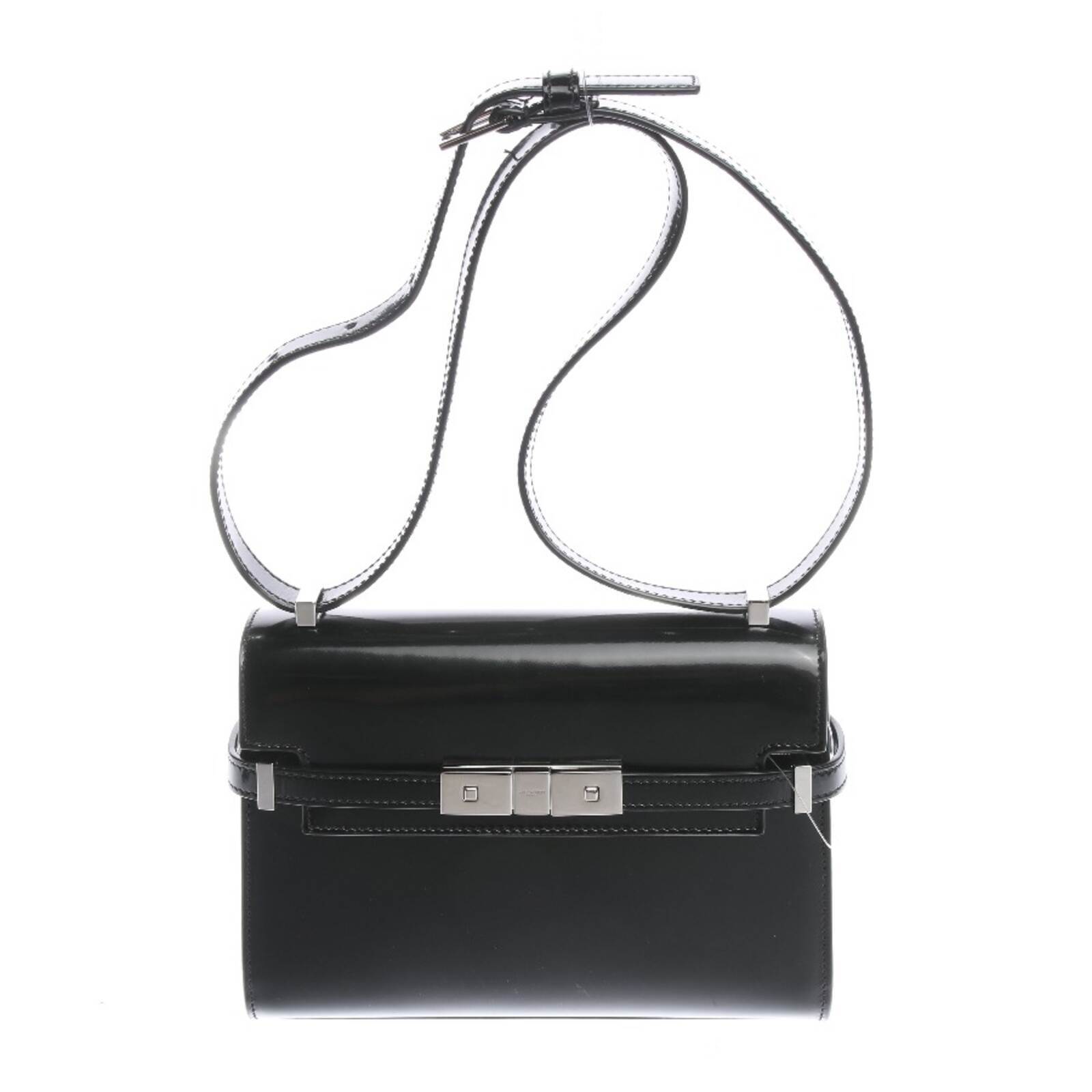 Borsa a tracolla Saint Laurent nera Manhattan Mini