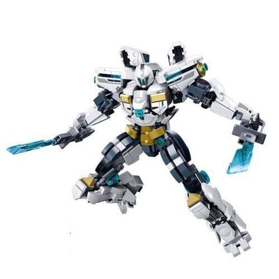 Building Blocks MOC Super Transforming Mech Robot Warrior Bricks Model Kids Toys
