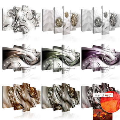 HandArt Leinwandbild Moderne Bilder Wandbild Kunst Dekoration a-A-0051-b-m