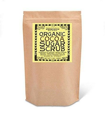SVASTHYA BODY & MIND Organic Cocoa Sugar Scrub - Renew, Exfoliate, Moisturize &