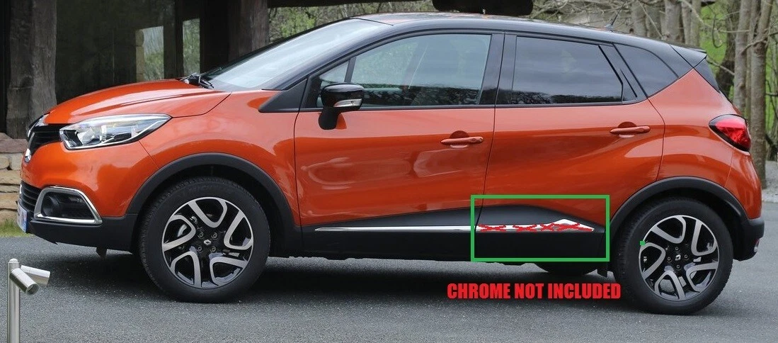 FOR RENAULT CAPTUR 2013-2020 REAR LEFT DOOR MOULDING PANEL BLACK 