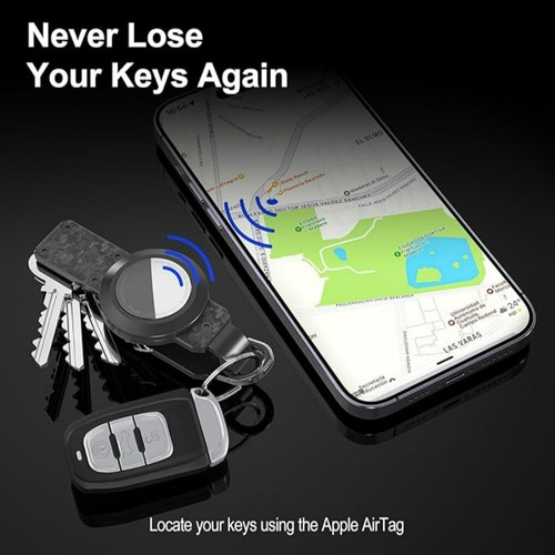 Schlüsselanhänger Schlüsselhalter Keychain mit Airtag Slot, Schlüsselring Schlüssel Organizer für Autoschlüssel - Bild 2 von 12