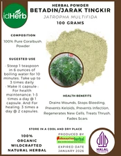 50-500 g Jatropha multifida Herbal Powder Pure & Natural Herbs 600mg Organic