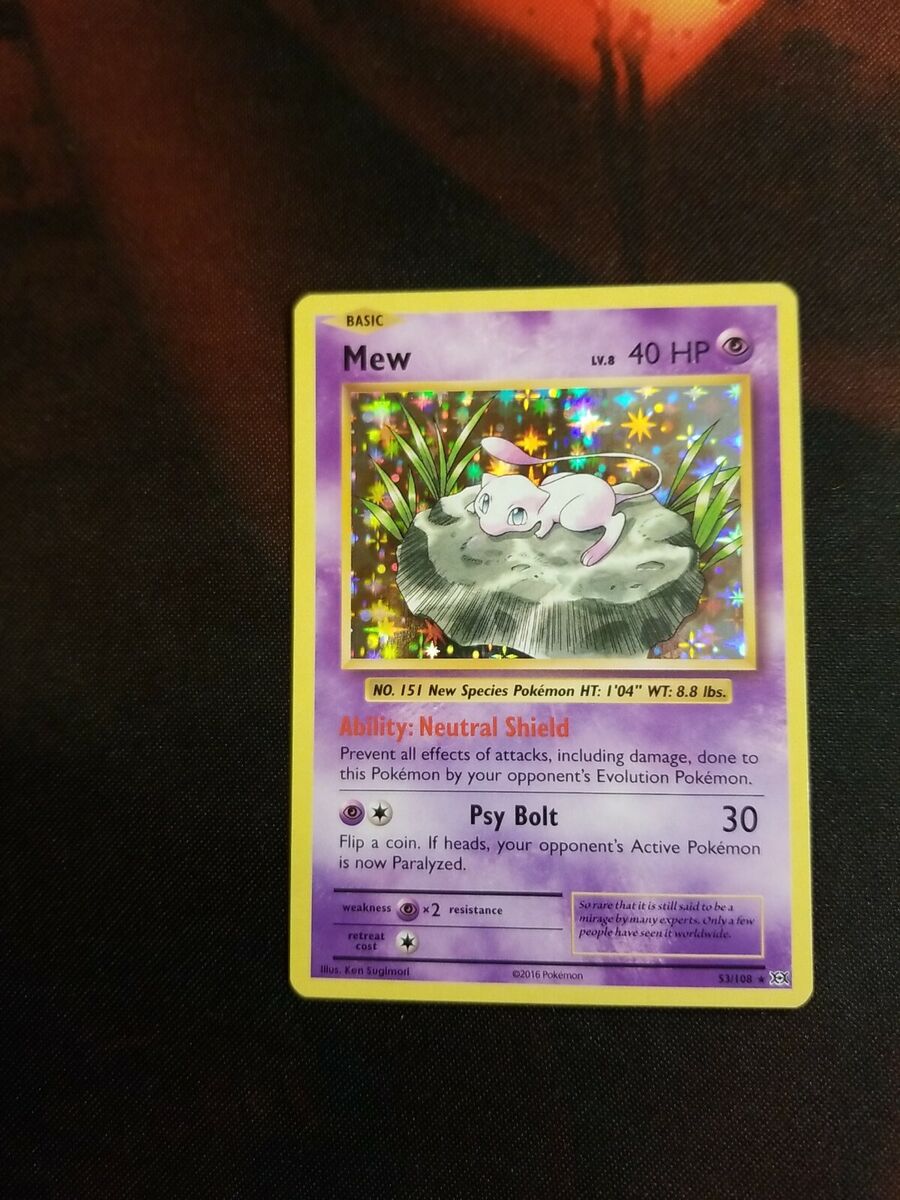 Mew 53/108 - Pokemon Evolutions - Holo Rare NM/M Condition Mew 53/108 - Pokemon Evolutions - Holo Rare NM/M Condition