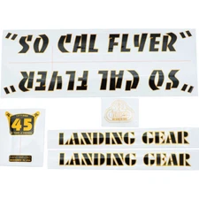 SE Bikes Decal Set So Cal Flyer Black/Gold