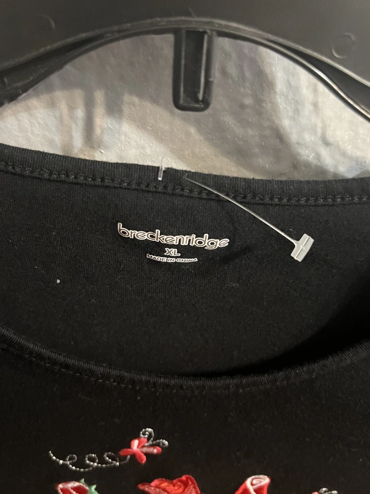 Camisa corta Breckinridge negra para mujer talla XL Foto 4 de 4
