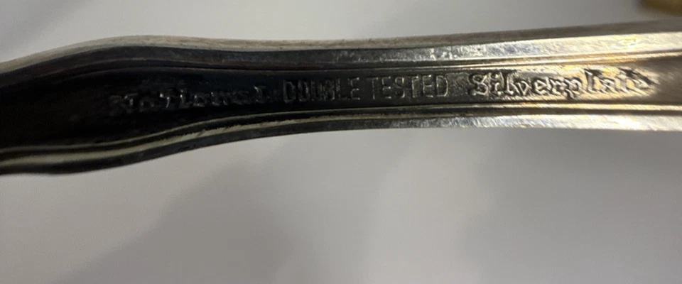 Cubiertos de colección National de doble placa de plata probada Foto 2 de 4