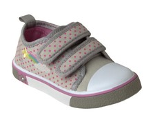 GIRLS CANVAS SHOES SUMMER CASUAL TRAINERS FLAT LOW TOP PUMPS KIDS UK SIZE 4-12