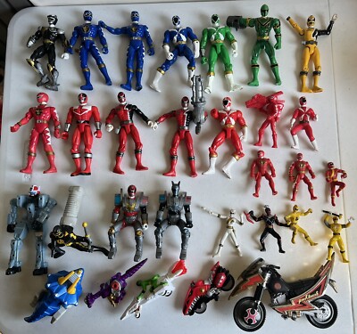 Power Rangers Toy Lot Gundam Bandai Figures Random Mixed 30 pcs Used Bundle Bulk