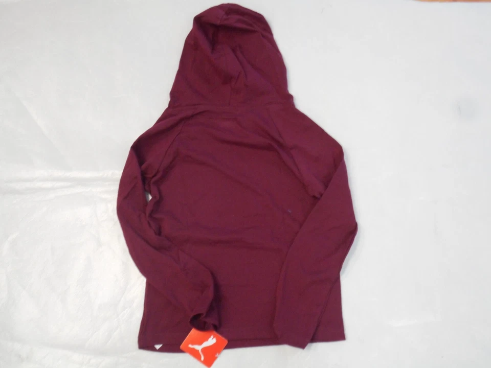 Sudadera con capucha manga larga Puma Wine para niñas tallas 8-18/20 Foto 2 de 3