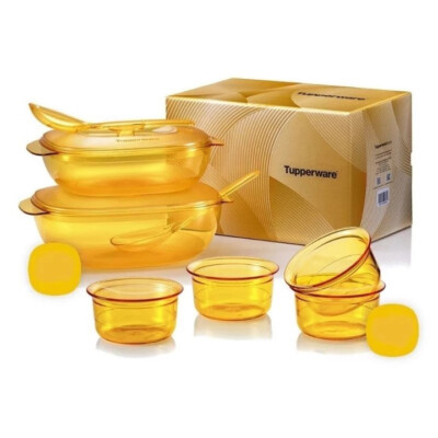 Tupperware Crystalline Server Set (Full Set)-Microwaveable
