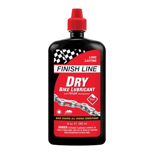 8 OZ FINISH LINE DRY CERAMIC LUBE BIKE CHAIN LUBE DRY BICYCLE CHAIN