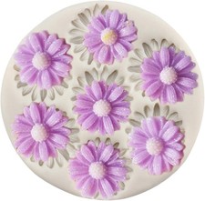 Daisy Flower Silicone Molds Chrysanthemum Flower Fondant Mold Cake Decorating