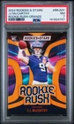 2024 PANINI ROOKIES & STARS RC RUSH ORANGE #RRJMY JJ MCCARTHY RC /125 PSA 7
