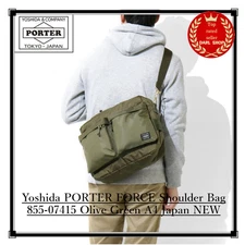 Yoshida PORTER FORCE Shoulder Bag 855-07415 Olive Green A4 Japan NEW