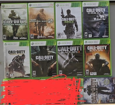 Call of Duty Xbox 360 Bundle (Modern Warefare, Black Ops, etc ) Lot of 9 Tested