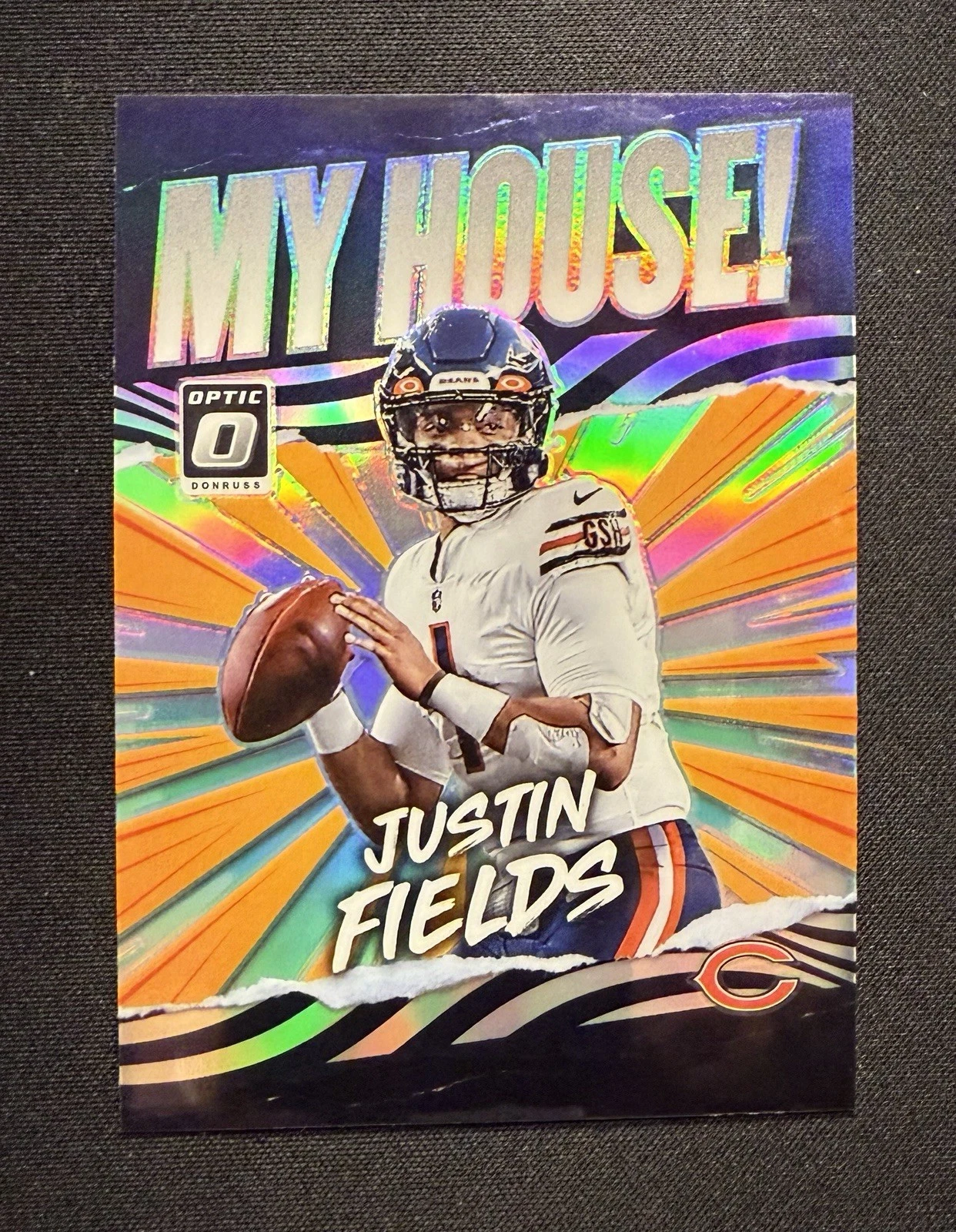 Justin Fields-2021 Panini Donruss Optic My House Prizm RC #MH-4 Bears