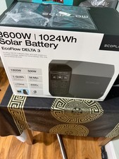EcoFlow Delta 3 3600w 1024Wh Portable Power Station Portable Battery Solar