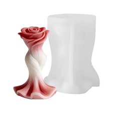Charm White Rose Themed Making Mould For Handcraft Gift
