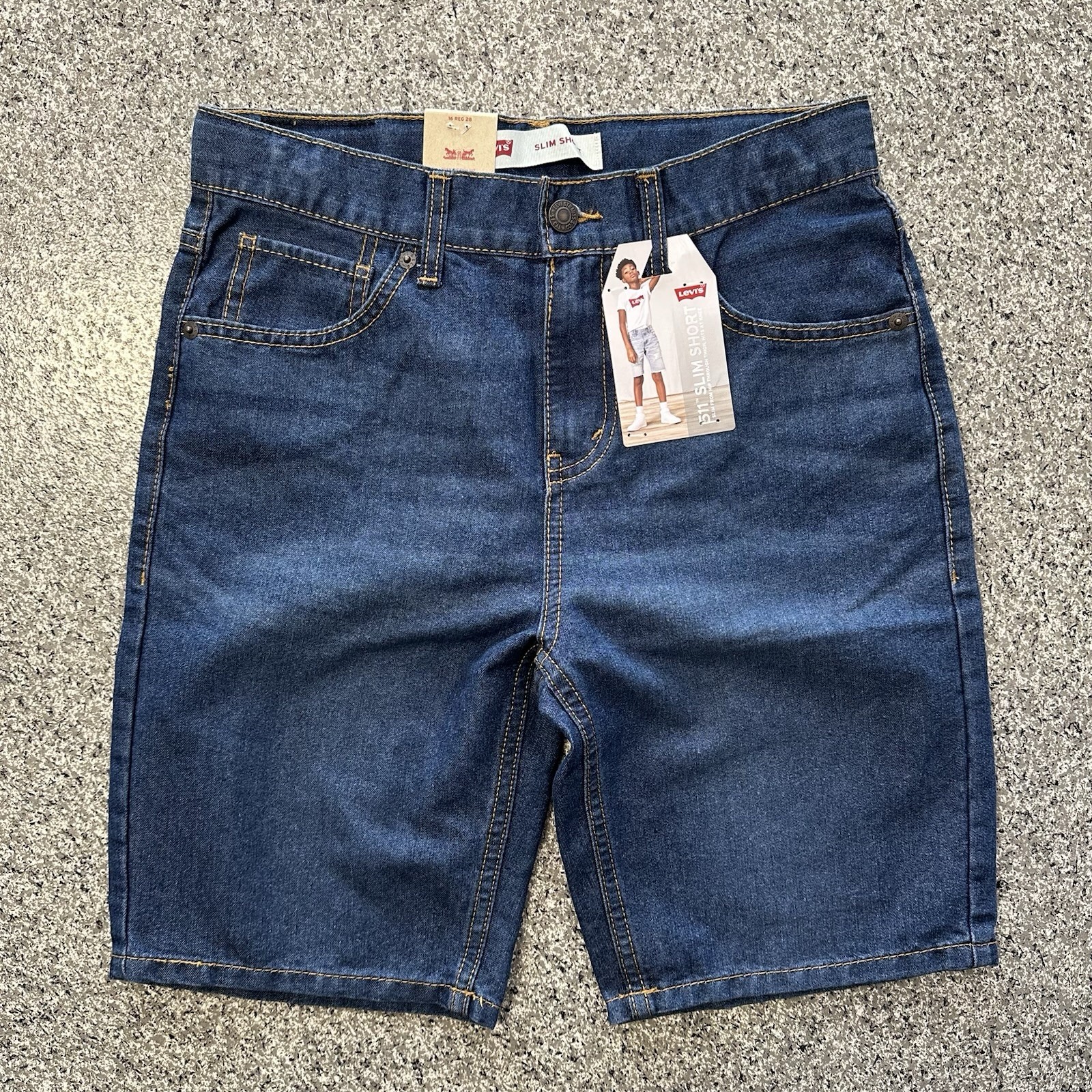 Levis 511 Slim Jean Shorts Boys 16 Regular 28 Medium Wash De