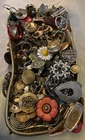 Broken Costume Jewelry Unmatched Earrings Etc Vintage 4# Crafts  (2 Bags)