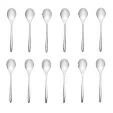 Nambe Dune 18/10 Stainless Steel Teaspoon (Set of Twelve)