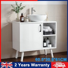 Under Sink Cabinet Bathroom Basin Unit Cupboard Storage Furniture & Shelf Qcdlct