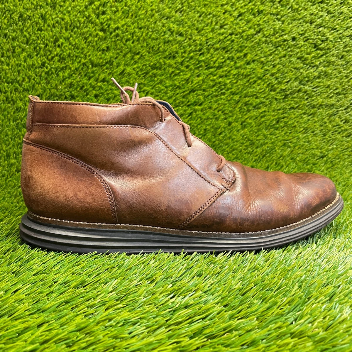 Cole Haan Go-to Lace Chukka Boots Men\'s 8.5M Woodbury Tan Round Toe Lace Up Cole Haan Lace Up Ankle Boots for Men for Sale | Shop New  main image 3