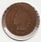 US Rare Old West 1880 Indian Head Penny Coin American Collection Shield Cent USA