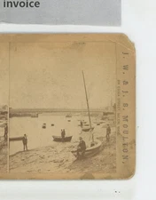 Haverhill Bridge MA Massachusetts Moulton Stereoview c1880