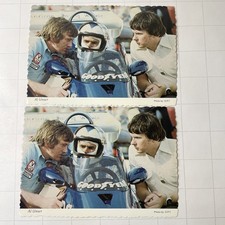 lot34.  2 Vintage postcards unposted Al Unser  Indianapolis 500 indy