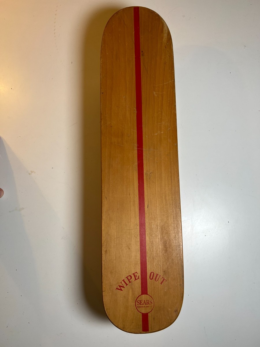 Vintage 1960s 60s Wooden Wood Skateboard 